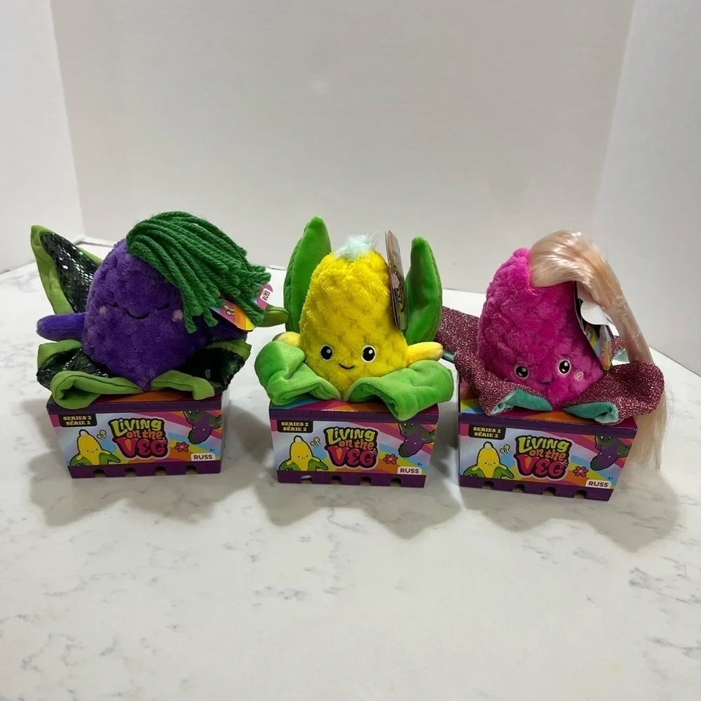 Russ Purple and Yellow Stuffed Animal Collection